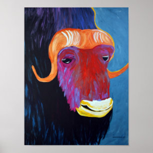 Póster Buey de almizcle