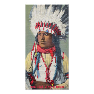 Póster Búfala Ternera Nativo Americano