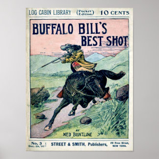 Póster Búfalo Bill Wild West Print