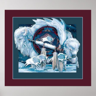 Póster Búfalo blanco