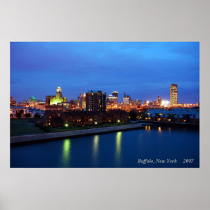 Póster Búfalo, Nueva York