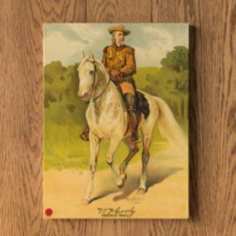 Póster Buffalo Bill Cody en caballo