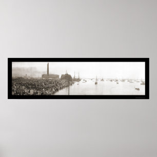 Póster Buffalo NY Yacht Club Photo 1913