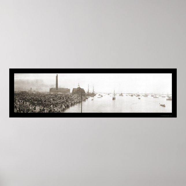 Póster Buffalo NY Yacht Club Photo 1913 (Frente)