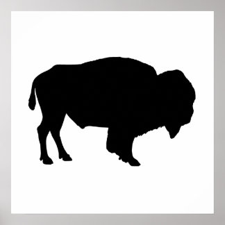 Póster Buffalo Silhouette