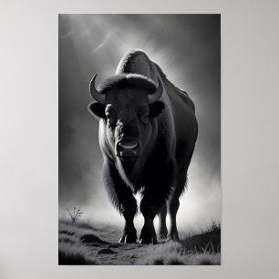 Póster Buffalo Wildlife Majestic Nature Life Wallpaper