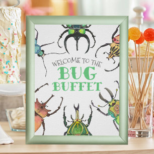 Póster Bug Buffet Party Food Table Frameable Poster