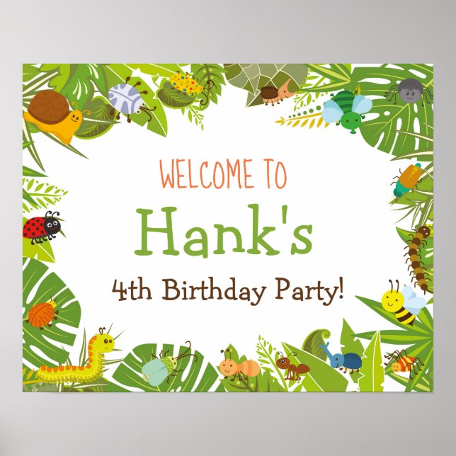 Póster Bug Insect Welcome Sign (Frente)