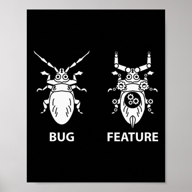 Póster Bug Or Feature Tank Top  (Frente)