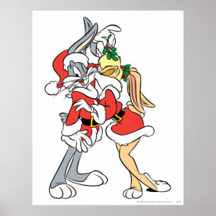 Póster BUGS BUNNY™ and Lola Mistletoe Kiss