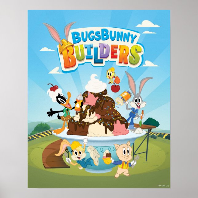 Póster BUGS BUNNY BUILDERS™| Crema de hielo de Looney Bui (Frente)
