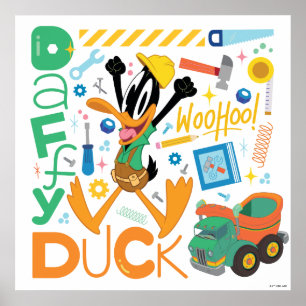 Póster BUGS BUNNY BUILDERS™  DAFFY DUCK™ Herramientas de