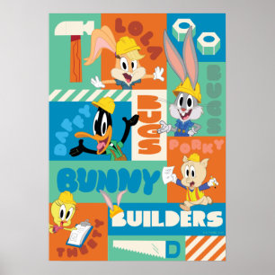 Póster BUGS BUNNY BUILDERS™  Patrón de cuadrícula de pers