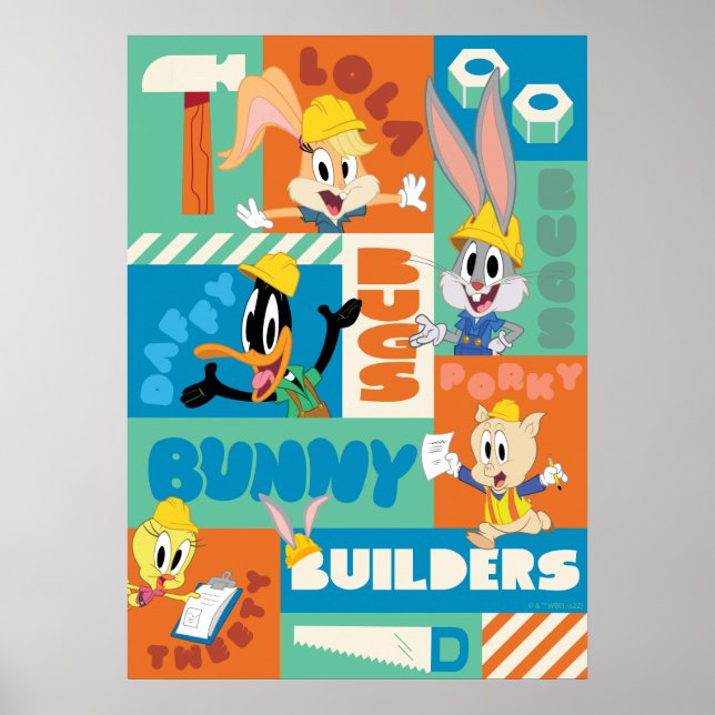 Póster BUGS BUNNY BUILDERS™| Patrón de cuadrícula de pers (Frente)