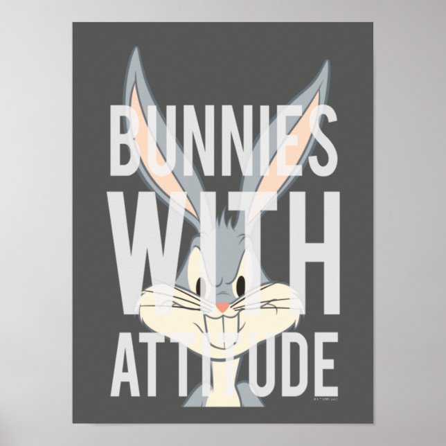 Póster BUGS BUNNY™ Bunnids Con Actitud (Frente)