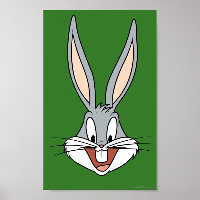 Póster BUGS BUNNY™ Cara sonriente (Frente)
