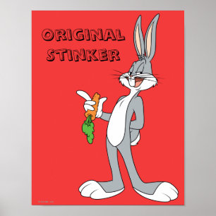 Póster BUGS BUNNY™ Con Zanahoria