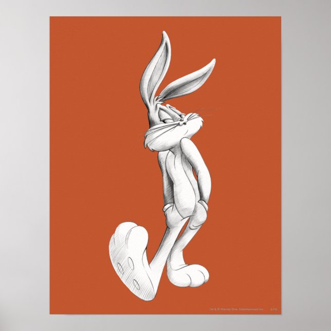 Póster BUGS BUNNY™ Drawing 2 (Frente)
