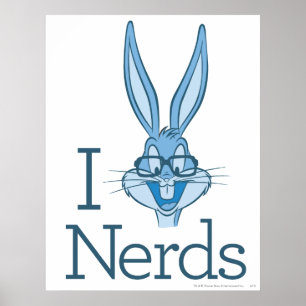 Póster BUGS BUNNY™ - I  Love Nerds