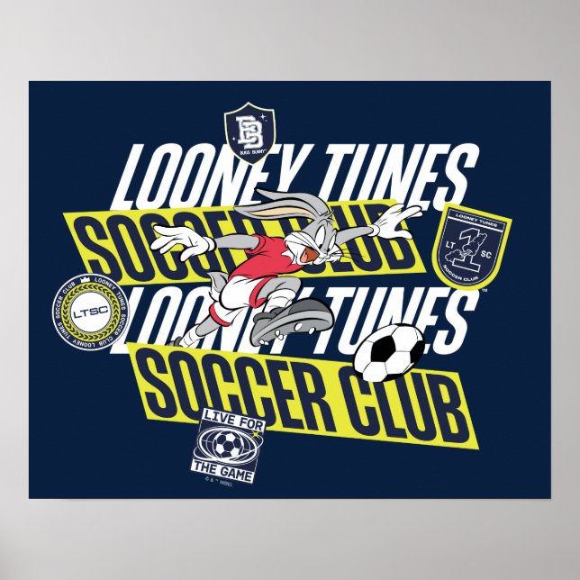 Póster BUGS BUNNY™ LOONEY TUNES™ Club de Fútbol (Frente)
