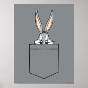 Póster BUGS BUNNY™ Peeking Out Of Pocket