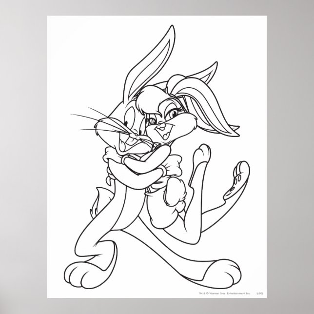 Póster BUGS BUNNY™ y Lola Bunny (Frente)