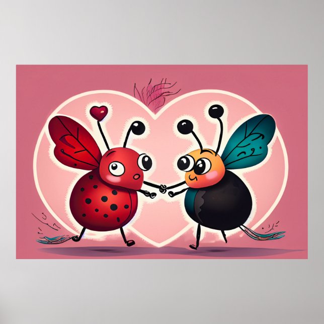Póster Bugs de amor (Frente)