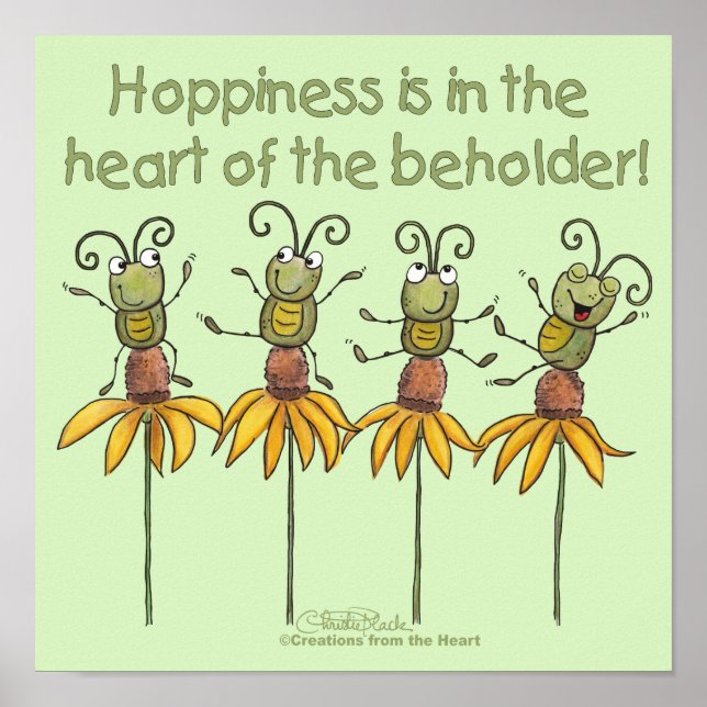 Póster Bugs on Flowers (Frente)