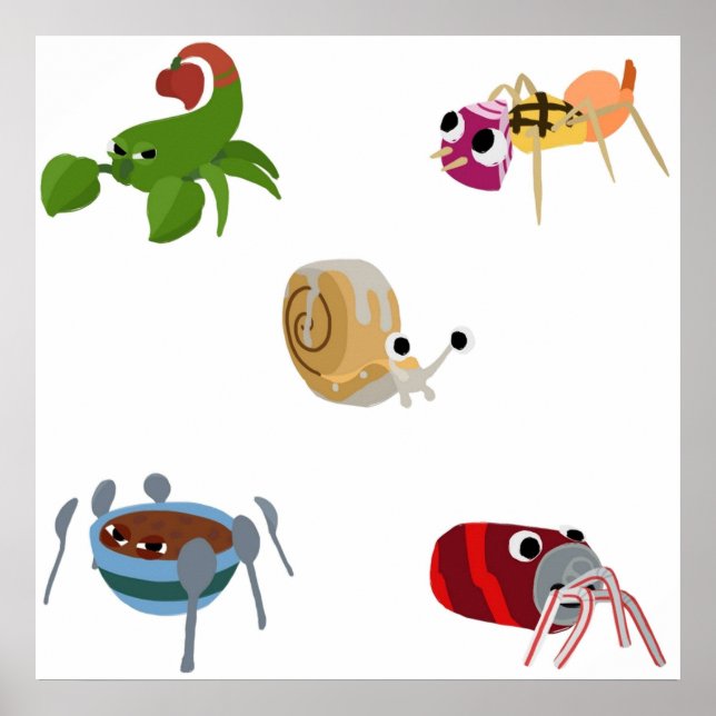 Póster Bugsnax Mejor Paquete De Bugsnax Para Los Fans DM  (Frente)