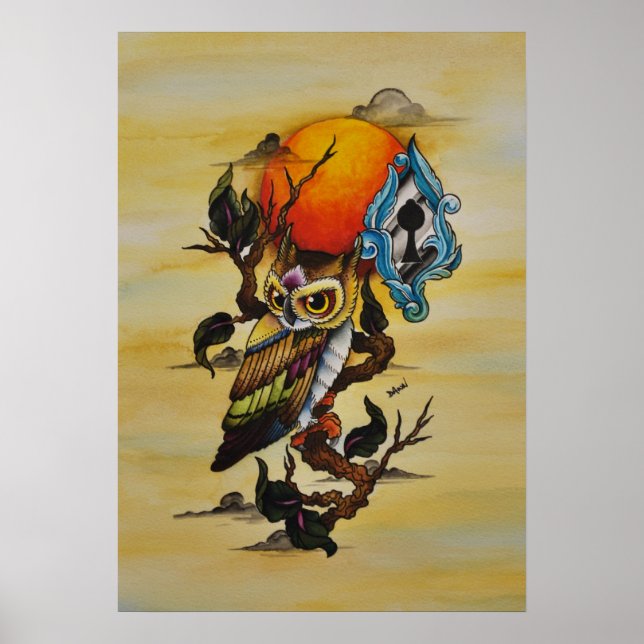 Póster búho (Frente)