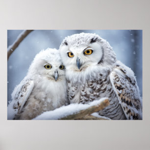 Póster Búho Animal Bird Beauty Wilderness Wall Art