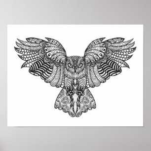 Póster Búho de Eagle inspirado 2