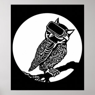 Póster Búho de VR