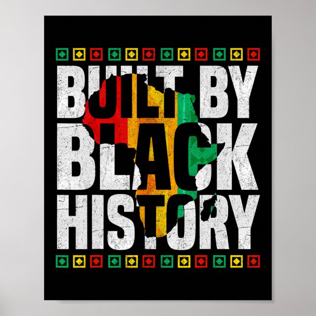 Póster Built By Black History Black Pride Black History M (Frente)
