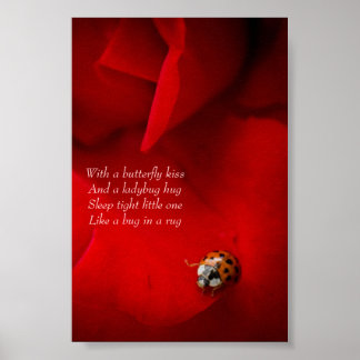Póster Buitre en Red Rose Ladybug abraza al Poster de Chi
