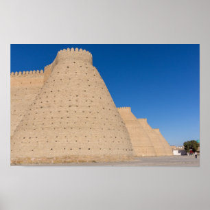 Póster Bukhara, Uzbekistan -  Wall of the Ark fortress
