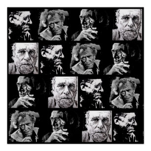 Póster BUKOWSKI - 4 faces