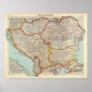 Póster Bulgaria y Serbia