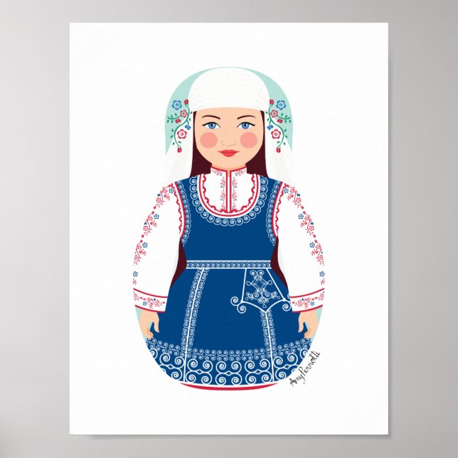 Póster Bulgarian Matryoshka Poster (Frente)