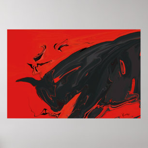 Póster Bull enojada 2