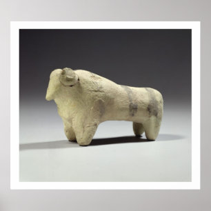 Póster Bull in the Ubaid style, c.4000-3500 BC (terracott