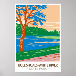 Póster Bull Shoals - Parque Estatal del Río Blanco Arkans