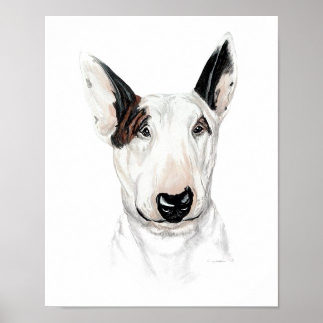 Póster Bull Terrier Bust (Frente)