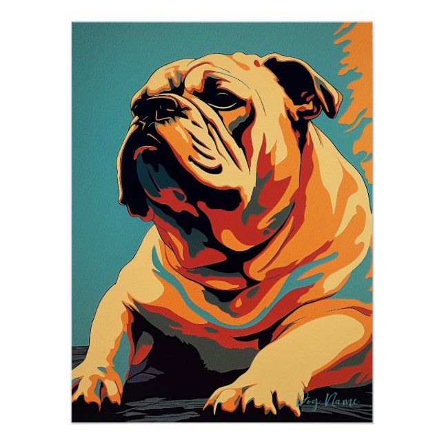 Póster Bulldog 002 - Bruno Pokopen (Anverso)