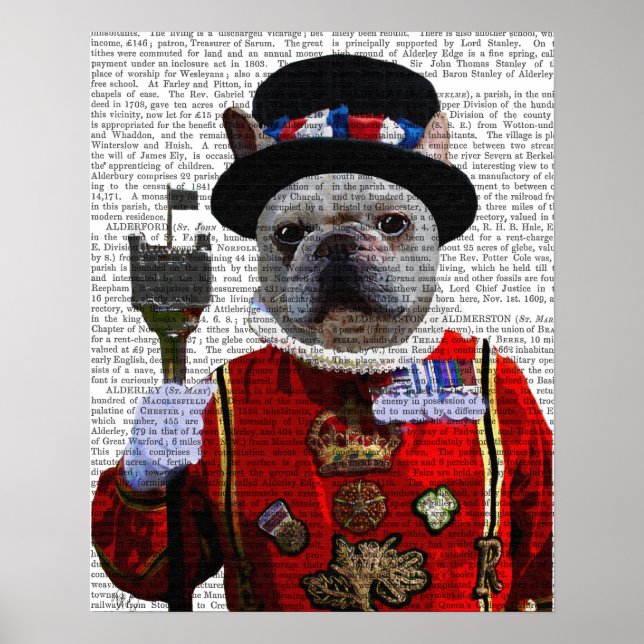 Póster Bulldog Beefeater (Frente)