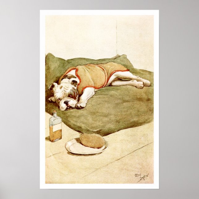 Póster Bulldog con una enfermedad misteriosa (Frente)