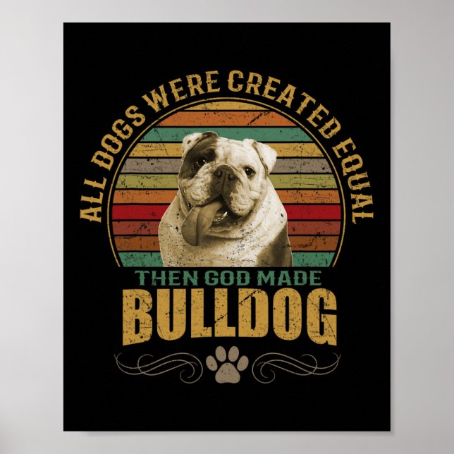Póster Bulldog creado (Frente)