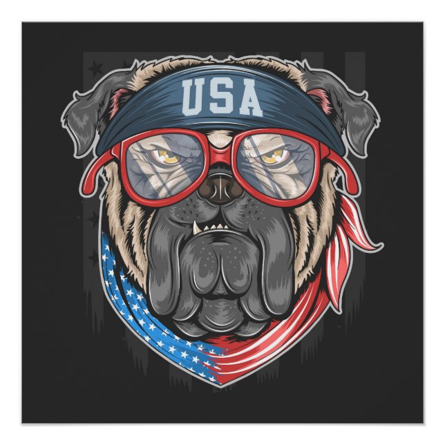 Póster BULLDOG de Estados Unidos (Anverso)