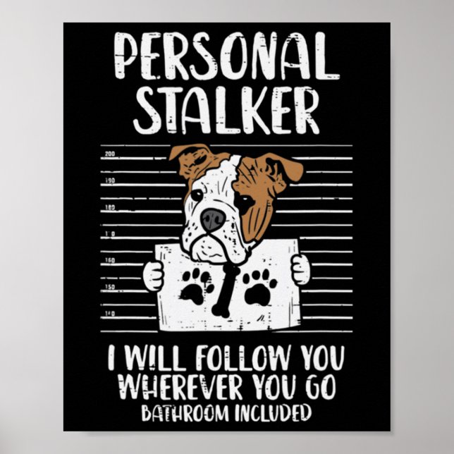 Póster Bulldog de Stalker en inglés (Frente)