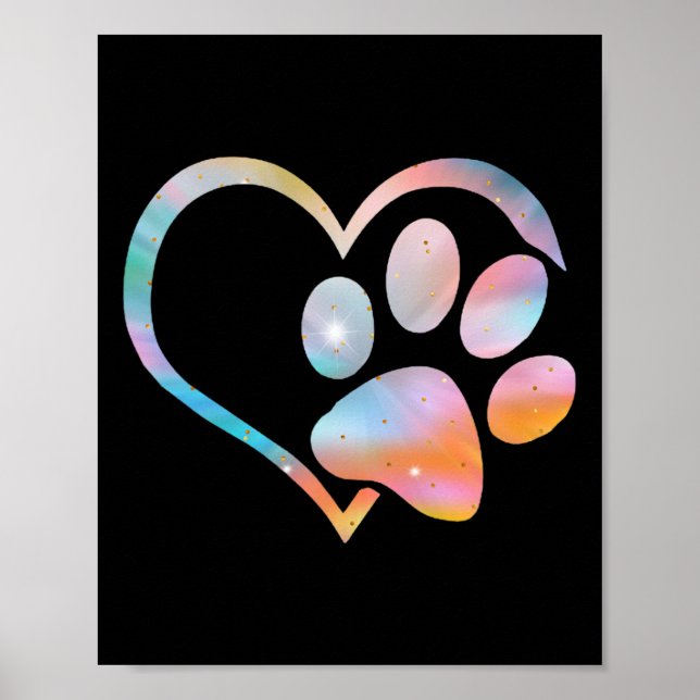 Póster Bulldog en inglés de tinte de tinta psicodélico de (Frente)